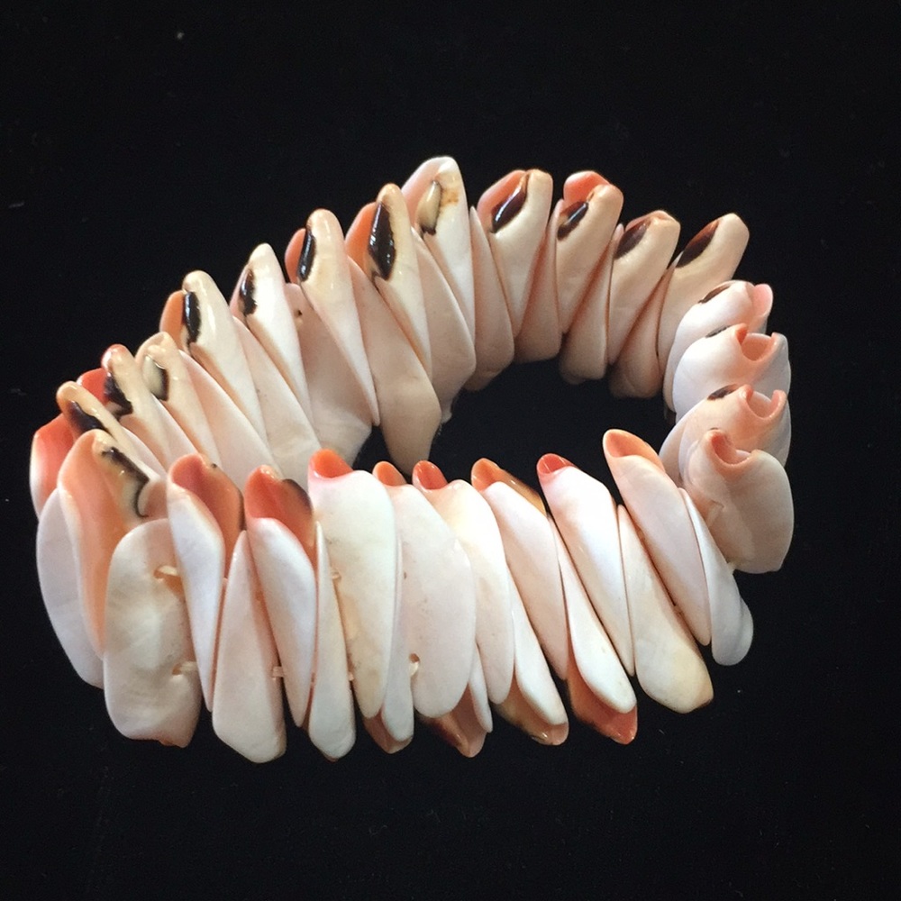 A Seashell Bracelet Beautiful Shells Elastic Band - image 4